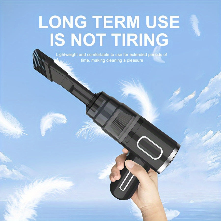 Upgraded Version, Portable Cordless Handheld Vacuum Cleaner, Cyclone Suction Wireless Vacuum. Rechargeable Strong Suction Vacuum Suitable for Cars/Offices/Homes