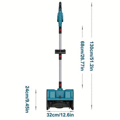 21V Brushless Electric Snow Shovel 13-Inch Cordless Snow Blower Kit with Adjustable Handle & Safety Switch, Single or Dual Battery Options – Lightweight Portable Snow Thrower for Driveways, Patios & Sidewalks in Canada