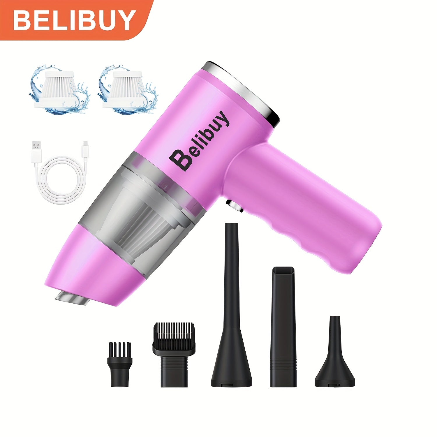 Portable Wireless Hand-held Vacuum Cleaner, Cyclone Suction  Vacuum Cleaner, Which Has Both Blowing And Dust Suction Functions, And Can Be Charged with Powerful /office/household Vacuum Cleaner.