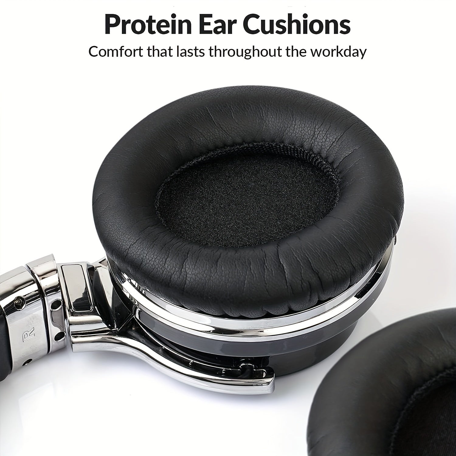 Active Noise Cancelling Headphones with Microphone Deep Bass Wireless Headphones Over Ear, Comfortable Earpads, 30 Hours Playtime