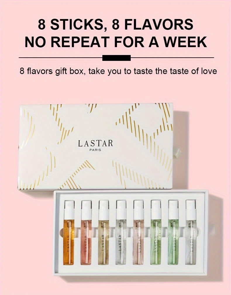LASTAR Women'S Spray Perfume Set, 8 Perfume Gift Boxes, Lasting And Charming Natural Fresh Flowers, Fruit, Citrus And Wood Oriental Water Perfume Fragrance, Ideal Valentine'S Day Birthday Surprise Gift