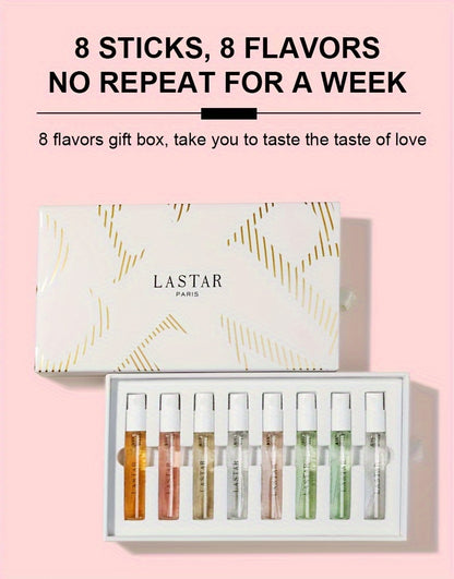 Women's Perfume Gift Set 8pcs – Lasting Floral, Fruity, Citrus & Woody Oriental Fragrance Spray Collection – Ideal Valentine's Day, Birthday & Christmas Gift for Her