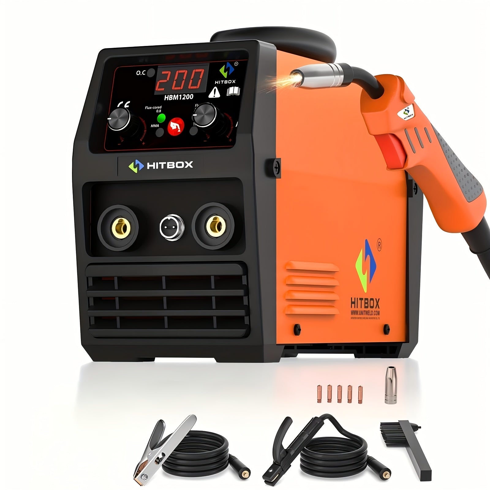 160A 2-in-1 Welding Machine | Smart Synergic ARC/Lift TIG Dual Mode with LED Display, 110V VRD Safety & HotStart Boost Efficiency for Professional/Industrial Use