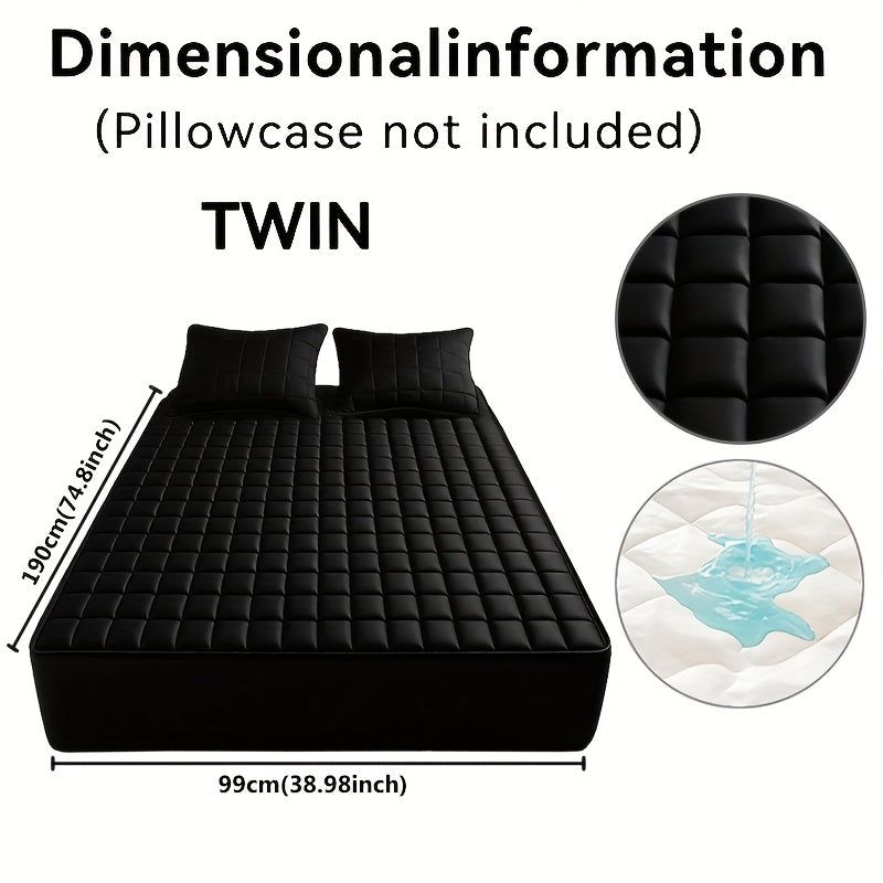 Quilted Cooling Mattress Protector with 9-15" Deep Pocket – Waterproof, Machine Washable, Breathable Fitted Bed Cover for All Mattress Sizes – Home Bedding Essentials