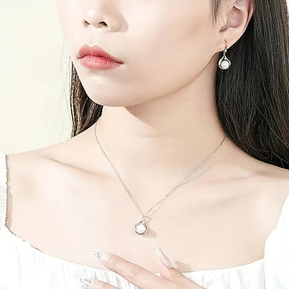 S925 Sterling Silver Freshwater Pearl Earrings for Women – Elegant Drop Earrings with Ear Hooks, Perfect Proposal, Engagement & Wedding Gift for Girlfriend | ShopVora CA