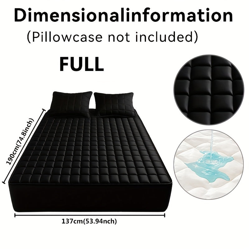 Quilted Cooling Mattress Protector with 9-15" Deep Pocket – Waterproof, Machine Washable, Breathable Fitted Bed Cover for All Mattress Sizes – Home Bedding Essentials