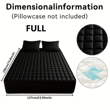 Quilted Cooling Mattress Protector with 9-15" Deep Pocket – Waterproof, Machine Washable, Breathable Fitted Bed Cover for All Mattress Sizes – Home Bedding Essentials