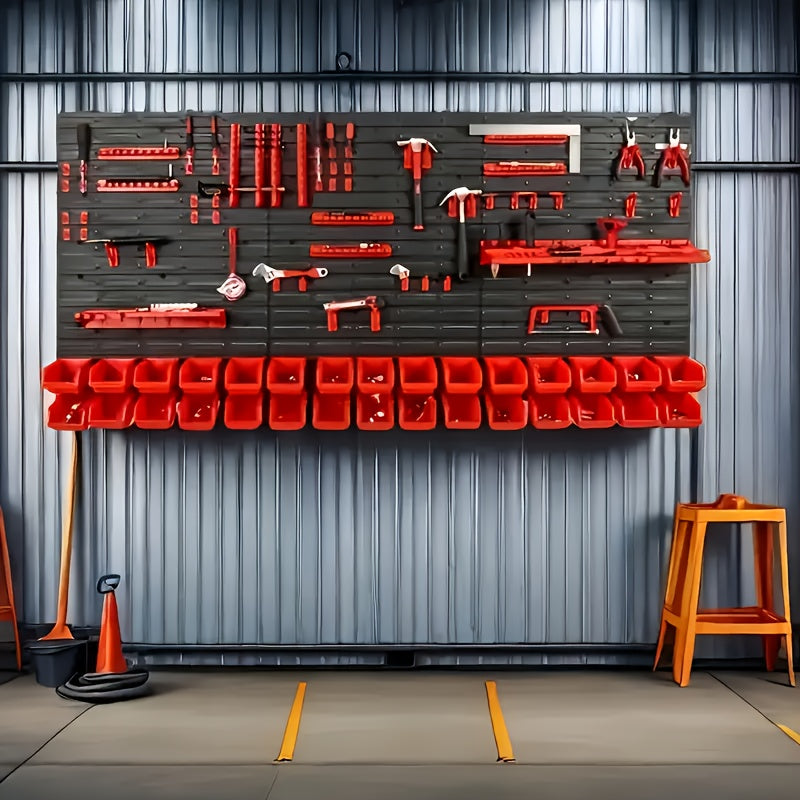 Complete Tool Organizer, Screwdriver, Wrench Storage Box, Garage Tool Rack, For Screws, Nuts, Nails, Beads And Small Hardware, To Install Garage Organizer And Storage, Father'S Day Gift, Suitable For Home, Garage And Studio