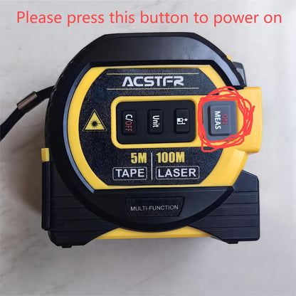 3-in-1 Laser Measuring Tape 109yd with Battery – Digital Laser Distance Meter, Tape Measure & Level | Accurate Measurement Tool for Home, Construction & DIY Projects | ShopVora CA