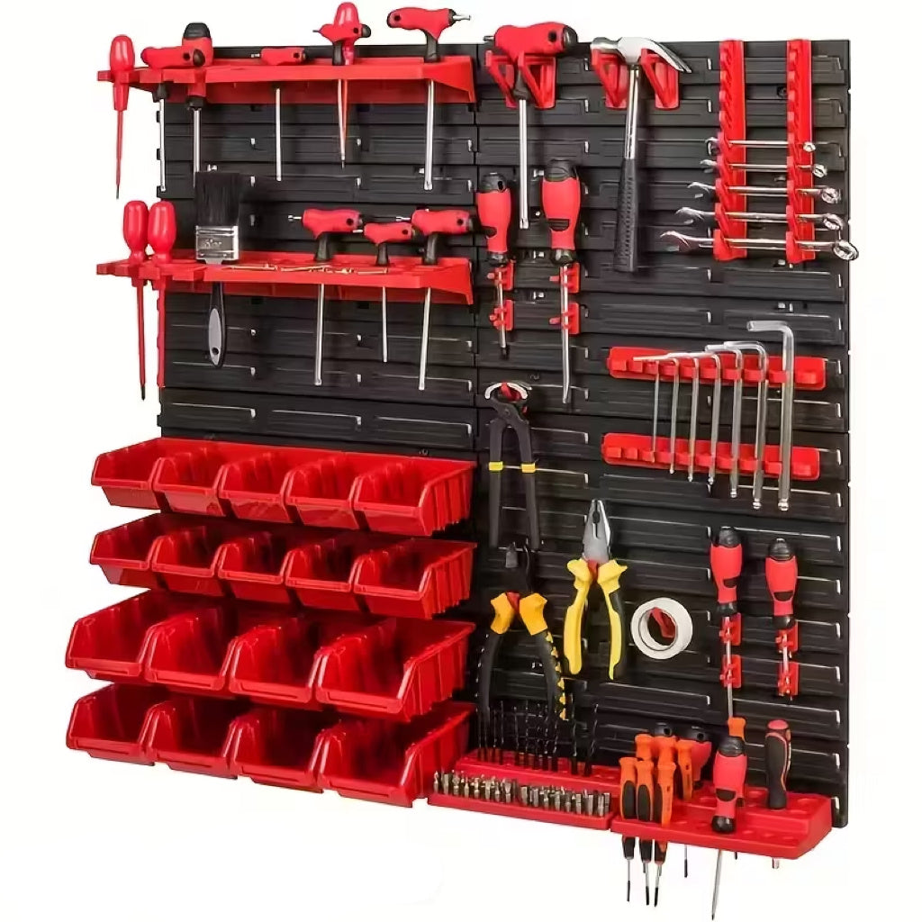 Complete Tool Organizer, Screwdriver, Wrench Storage Box, Garage Tool Rack, For Screws, Nuts, Nails, Beads And Small Hardware, To Install Garage Organizer And Storage, Father'S Day Gift, Suitable For Home, Garage And Studio