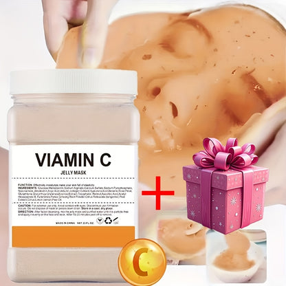 Jelly Mask Powder 650g Super Large – Hyaluronic Acid, Collagen, Vitamin C, Rose & Tea Tree – Moisturizing Firming Facial Mask for Spa & Home Skincare, Perfect Beauty Gift