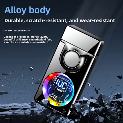 Smart Flip Induction Lighter with Voice Control & 5 Ignition Modes – Refillable Butane Metal Lighter, Visible Fuel Window, Portable EDC for Candles, Camping & Gifts | ShopVora CA