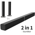 2in 1 TV Sound Bar, SoundBar for Smart TV, Wireless Speaker Surround Home Audio, Sound Bars with Subwoofer, ARC/Optical/AUX Connection, with Infrared Remote Control