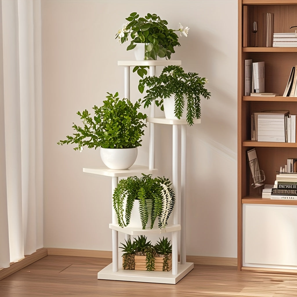 Plant Stand Stand for Flowers Wooden Storage Shelf 4/5/6 Tier Flower Shelf Planter Rack Indoor Display Stand Multiple Flower Pot