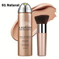 Full Coverage Liquid Foundation CC Cream – Long-Lasting Flawless Matte Face Makeup for All Skin Tones | Buildable Coverage Foundation