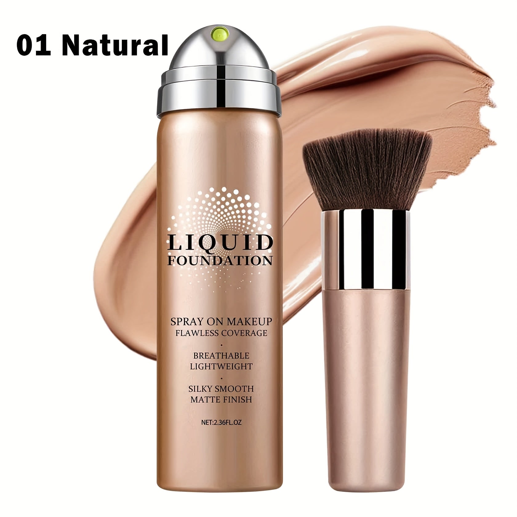 Full Coverage Liquid Foundation CC Cream – Long-Lasting Flawless Matte Face Makeup for All Skin Tones | Buildable Coverage Foundation