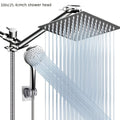 Shower Head, 8 Inch High Pressure Rainfall Shower Head/Handheld Shower Combo with 11 Inch Extension Arm, 5 Settings Adjustable Anti-leak Shower Head with Holder/Hose, Height/Angle Adjustable