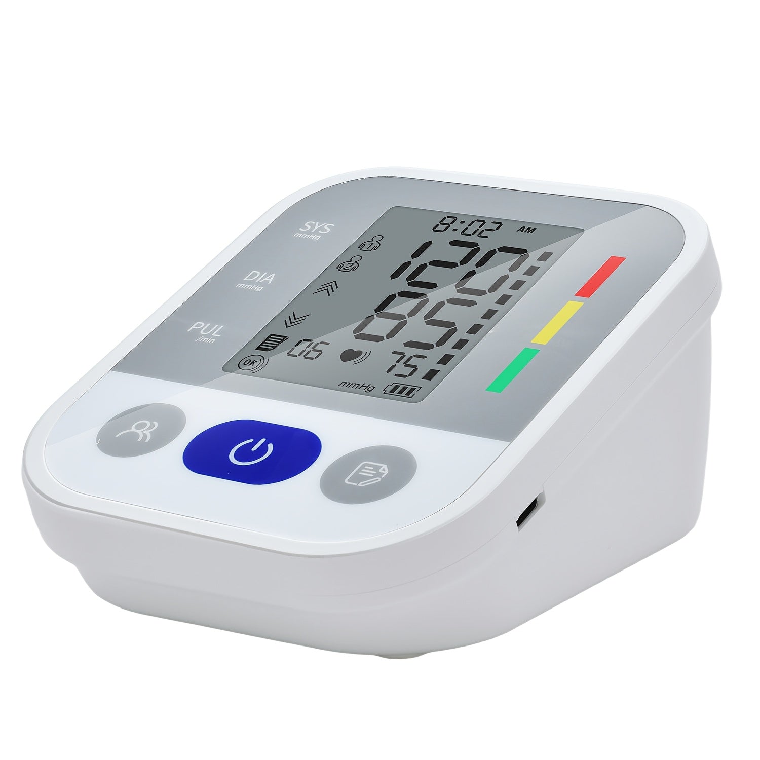 Wrist Blood Pressure Monitor – Portable Automatic Home BP Machine, Dual User Mode, 99 Memory, Color-Coded Backlit Display, One-Touch Reading, USB/Battery, Adjustable Cuff