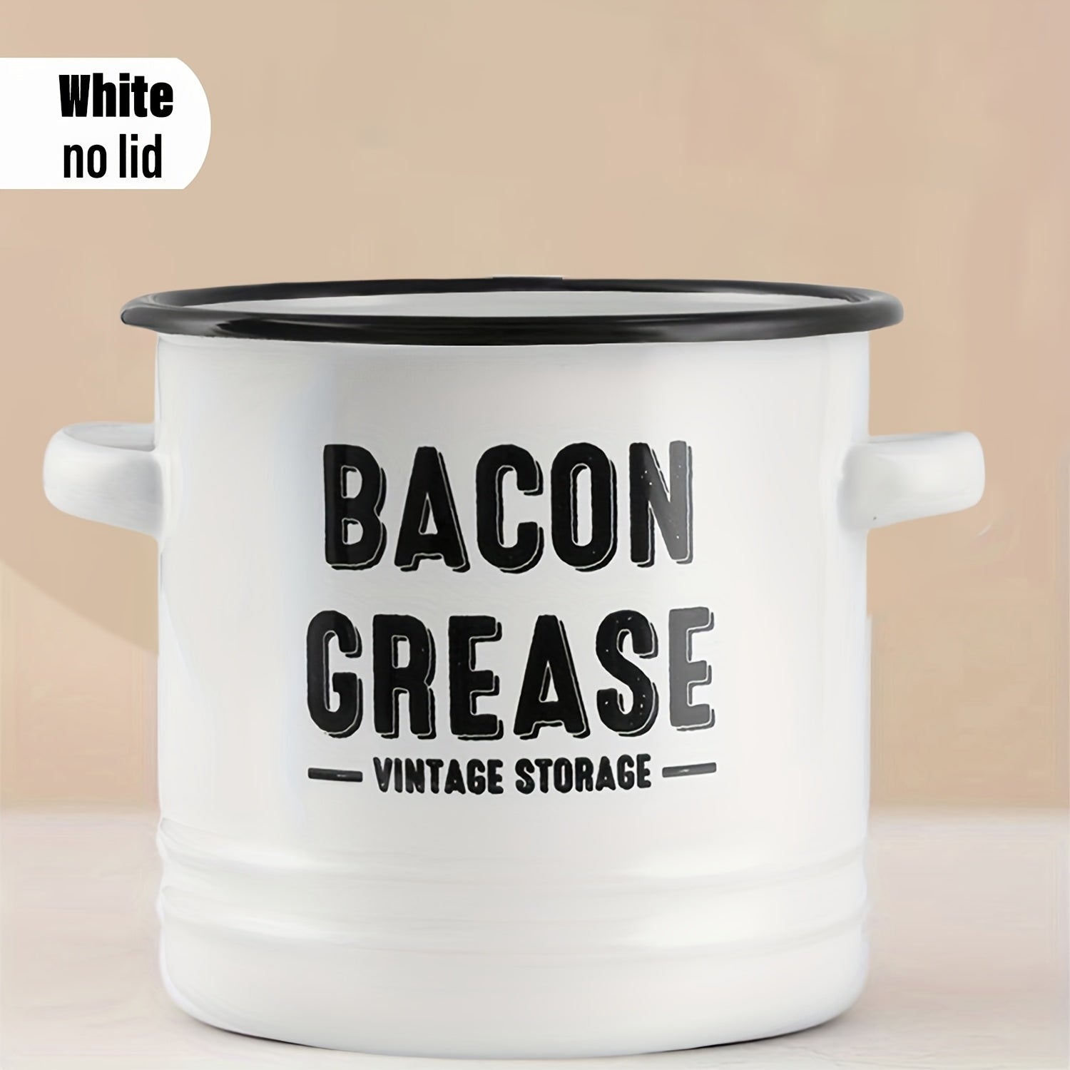 Bacon Grease Container & Oil Storage Can Set – High-Temperature Safe Condiment Bottles with Filter, Spacious Food Storage for Kitchen & Outdoor Cooking, Handmade Gift Idea Canada