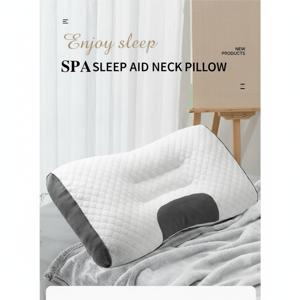 1pc/2pcs Knitted Ergonomic Pillow, 9-Hour Rest 1100G Filling Upgraded Version, for Comfortable Sleeping and Massage, Hypoallergenic Removable Washable Cover, Moisture Absorption Breathable, Household Bedroom Decorative Cushion, All-Season White Neck Comfo