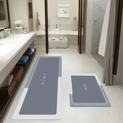 Non-Slip Kitchen & Bathroom Floor Mats Set of 2 – Plush Rubber-Backed Anti-Fatigue Rugs, Quick-Dry Oil-Absorbing Machine Washable Mat for Home Restaurant Entryway | Canada
