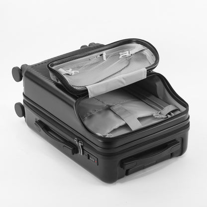 20-Inch Carry-On Trolley Suitcase with Password Lock & Spinner Wheels – Large Capacity Lightweight Boarding Luggage for Daily Travel | Unisex Design | ShopVora CA