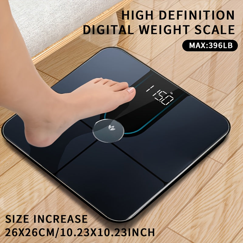 [Weight Scale Electronic Scale]390 Pounds High Capacity Weight Scale, Extra Wide Platform Bathroom Digital Weighing Machine with Accurate, Safe, And Easy to Read Large Numbers On Backlit LCD Display