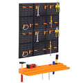 Wall-Mounted Garage Storage Rack System 18-98 Jars – Heavy-Duty Small Parts Organizer for Screws Nuts Bolts Nails, Workshop Shelf, Easy Install, Multiple Configurations, Canada