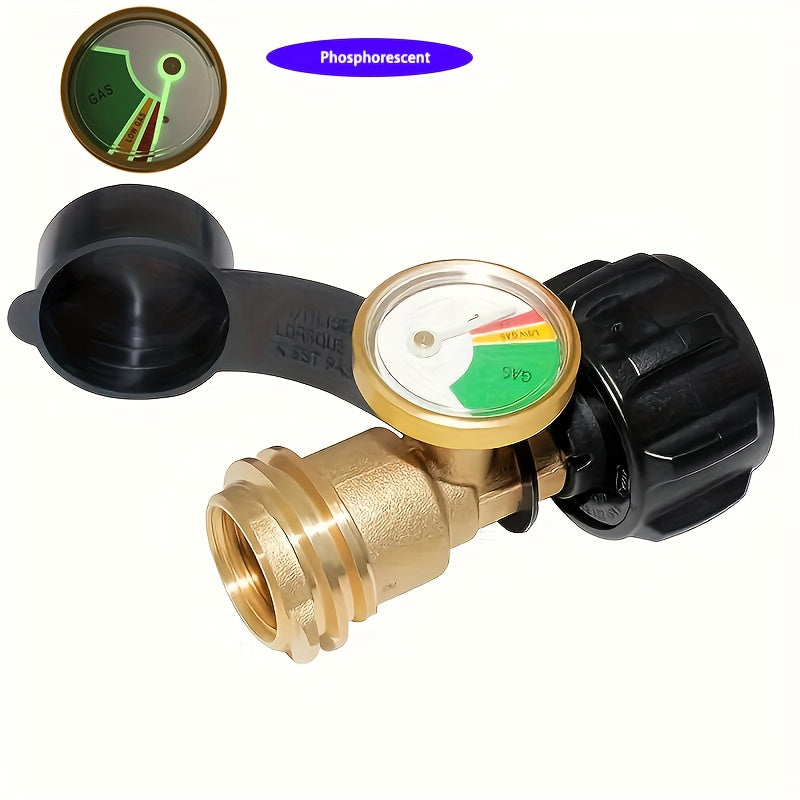 Propane Tank Liquid Level Indicator, North American Gas Tank Universal QCC1 Inflation Connector Conversion Head Gauge 1pc OR 2pcs