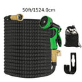 Heavy Duty Garden Hose, Anti-Entanglement Flexible Hose, with 10 Modes Nozzles, 3/4 Inch Solid Brass Fittings, Leak-Proof Design, Rotary Connector, Suitable for Courtyard, Outdoor, Watering, Cleaning, Gardening, Forestry, 50/100 Foot Hose Set