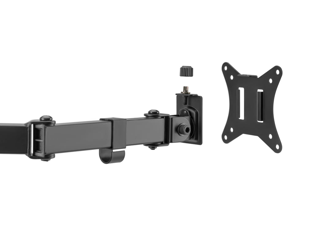 Dual Articulating Monitor Arm with Desk Clamp For 17"-32" Screens - Amer Mounts 2EZCLAMPMK