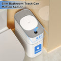 1pc Smart Slim Bathroom Trash Can with Lid, Battery Powered, Automatic Dustbin for Kitchen, Bedroom, Bathroom - No Battery Included