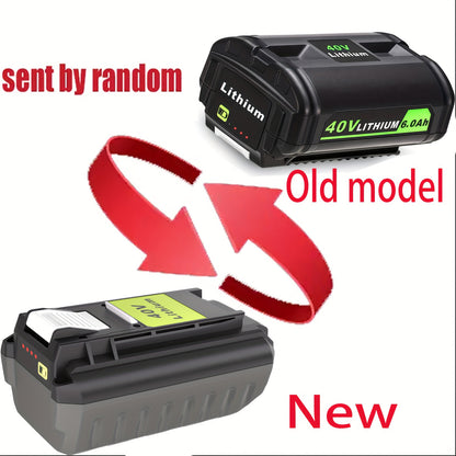 Ryobi 40V Replacement Battery 6.0Ah – Compatible OP4040 OP4050 OP4060 OP4030 OP4026 Series, Lithium-Ion, LED Indicator, Overcharge Protection, 1 or 2 Pack | Canada