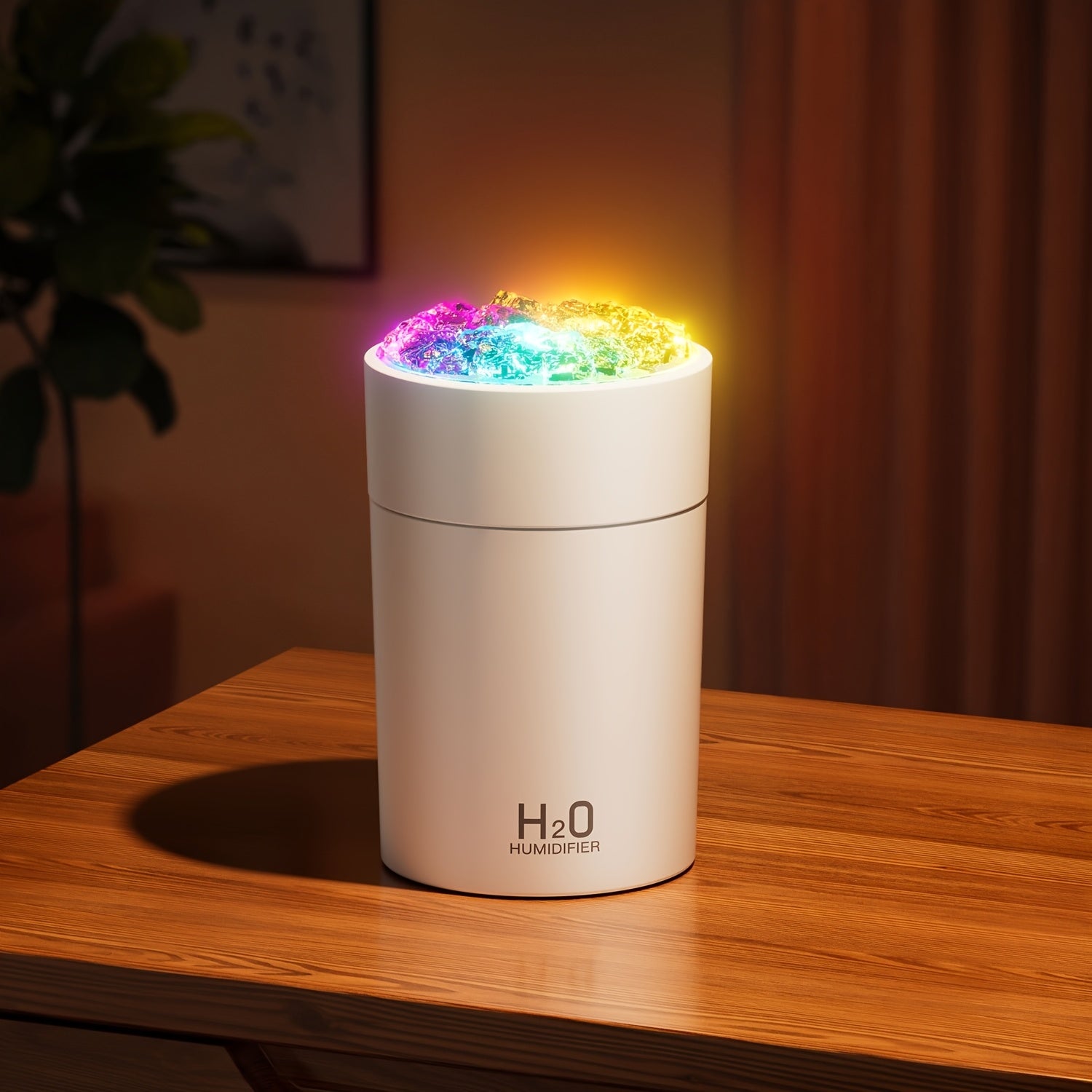 USB Portable Aromatherapy Humidifier with 7-Color LED Night Light – Cold Mist Essential Oil Diffuser for Bedroom, Office & Car, Home Decoration – Christmas Gift Idea