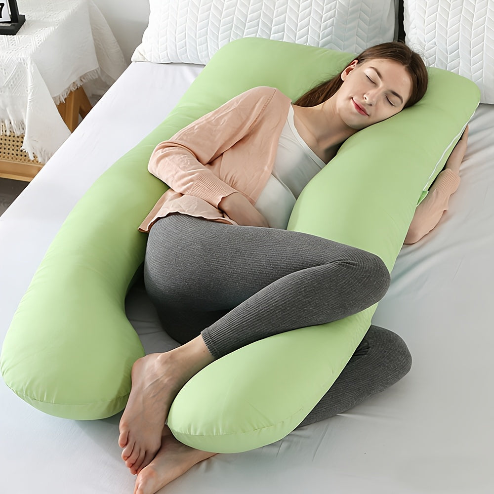 Full Body U-Shaped Maternity Pillow for Pregnant Women – Comfortable Companion & Back Belly Support Pillow, Also Perfect for Pets – Ideal Baby Shower & Holiday Gift for Expectant Mothers