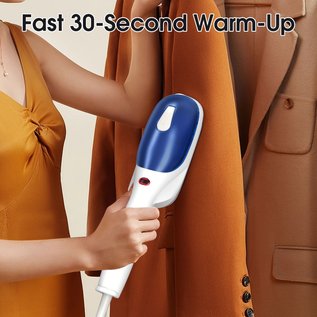 PANCERKA Portable Steam Iron & Steamer - 25-Second Heat Up, Horizontal/Vertical Steaming with Dry Ironing, Wrinkle-Removing Powerful Penetrating Steam Suitable for Home, Office, Travel - Compact for Clothes, Curtains, Fabrics