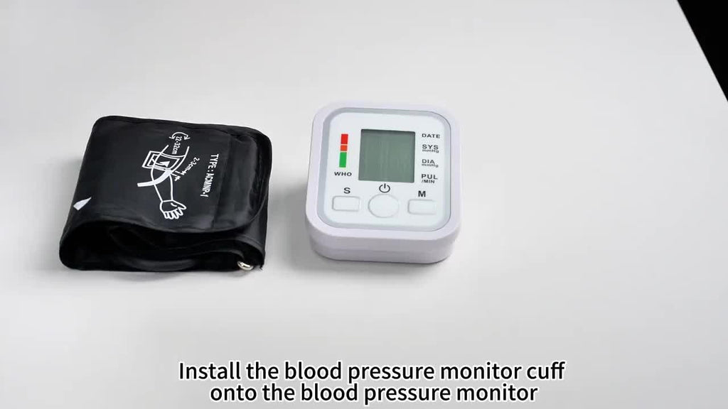 All-in-One Portable Upper Arm Blood Pressure Monitor | Large LCD Display, One-Touch Operation, Voice Reports, Hypertension Alerts, 2x99 Memory, Adjustable Cuff | Home & Travel Essential, Ideal for Seniors, Pregnant Women, Blood Pressure ManaSynthetic