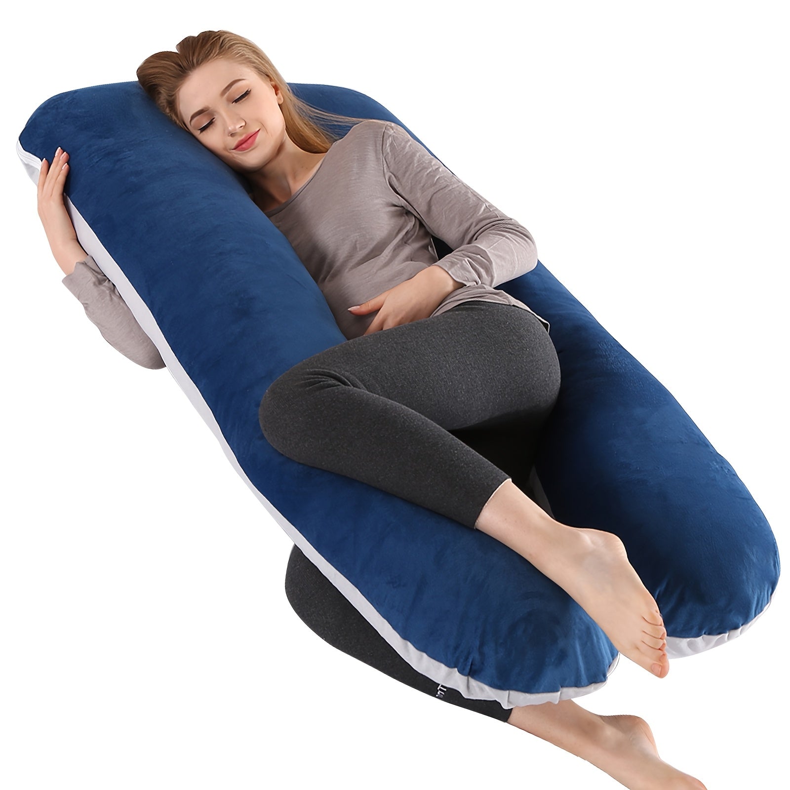 Full Body U-Shaped Maternity Pillow for Pregnant Women – Comfortable Companion & Back Belly Support Pillow, Also Perfect for Pets – Ideal Baby Shower & Holiday Gift for Expectant Mothers