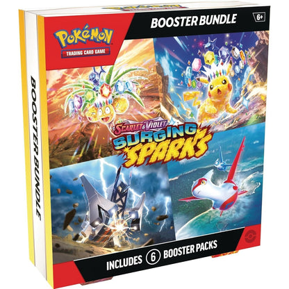 Pokemon TCG Scarlet & Violet Surging Sparks Booster Bundle - 6 Booster Packs, 10 Cards Each, Expand Your Collection, Gift for Pokemon Fans and Collectors