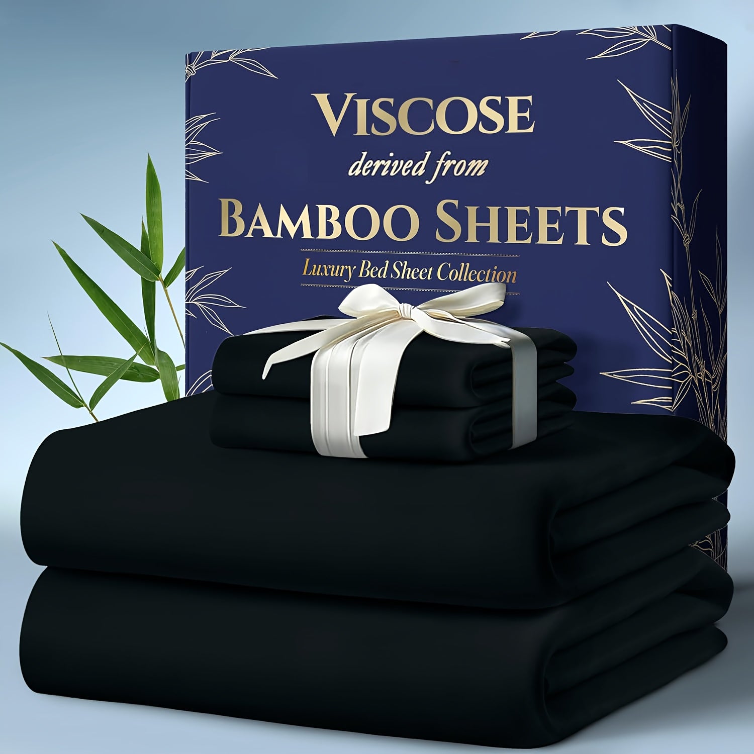 Bedding Sheet & Pillowcase Sets Cooling Bed Sheets King Set - Luxurious & Ultra-Soft King/Kids Size Cooling Sheets for Hot Sleepers - Comfortable & Cool Bamboo Viscose Sheets Deep Pockets for Bedroom Children's Room