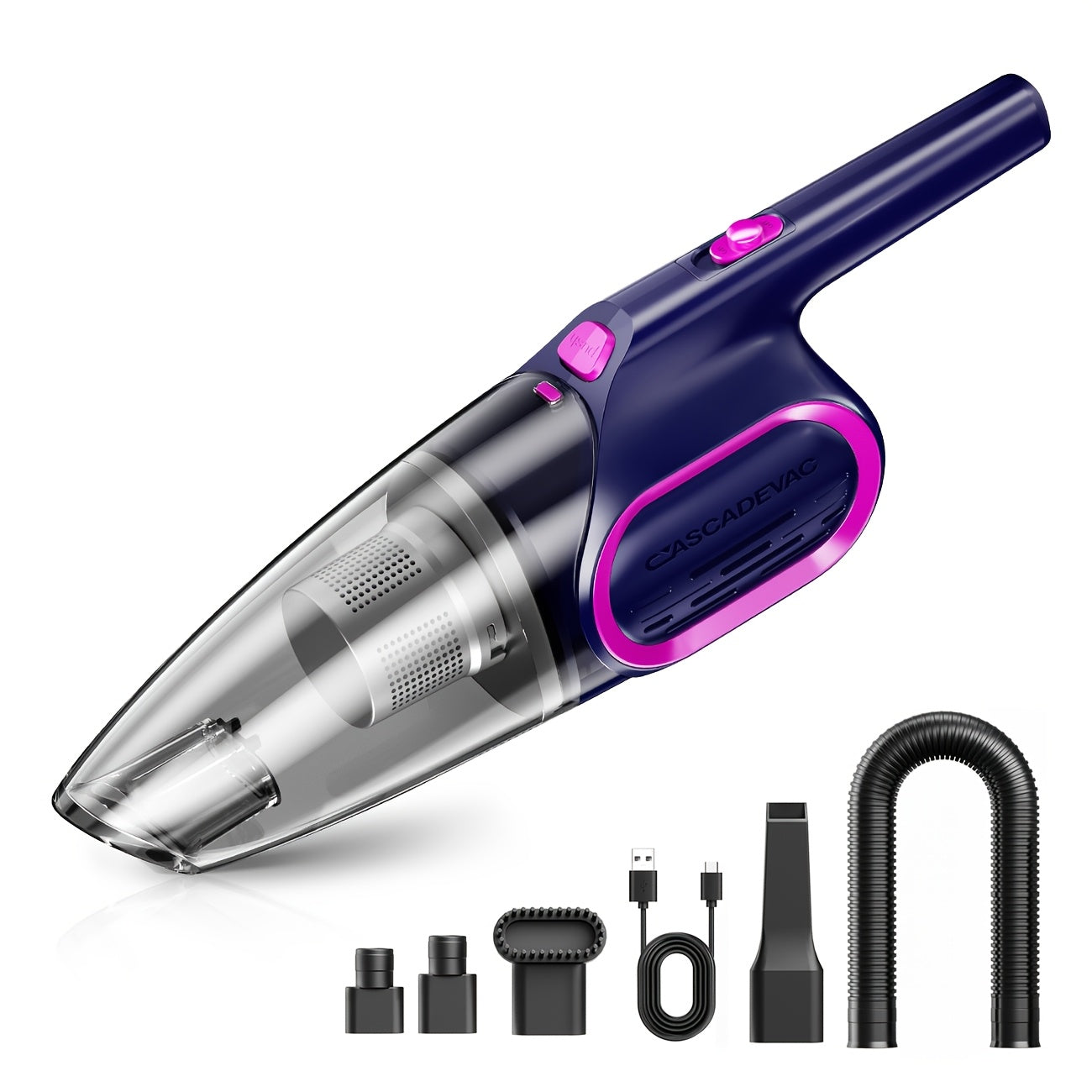 6000PA Cordless Handheld Vacuum Cleaner – 2000mAh, Low Noise, 5 Accessories