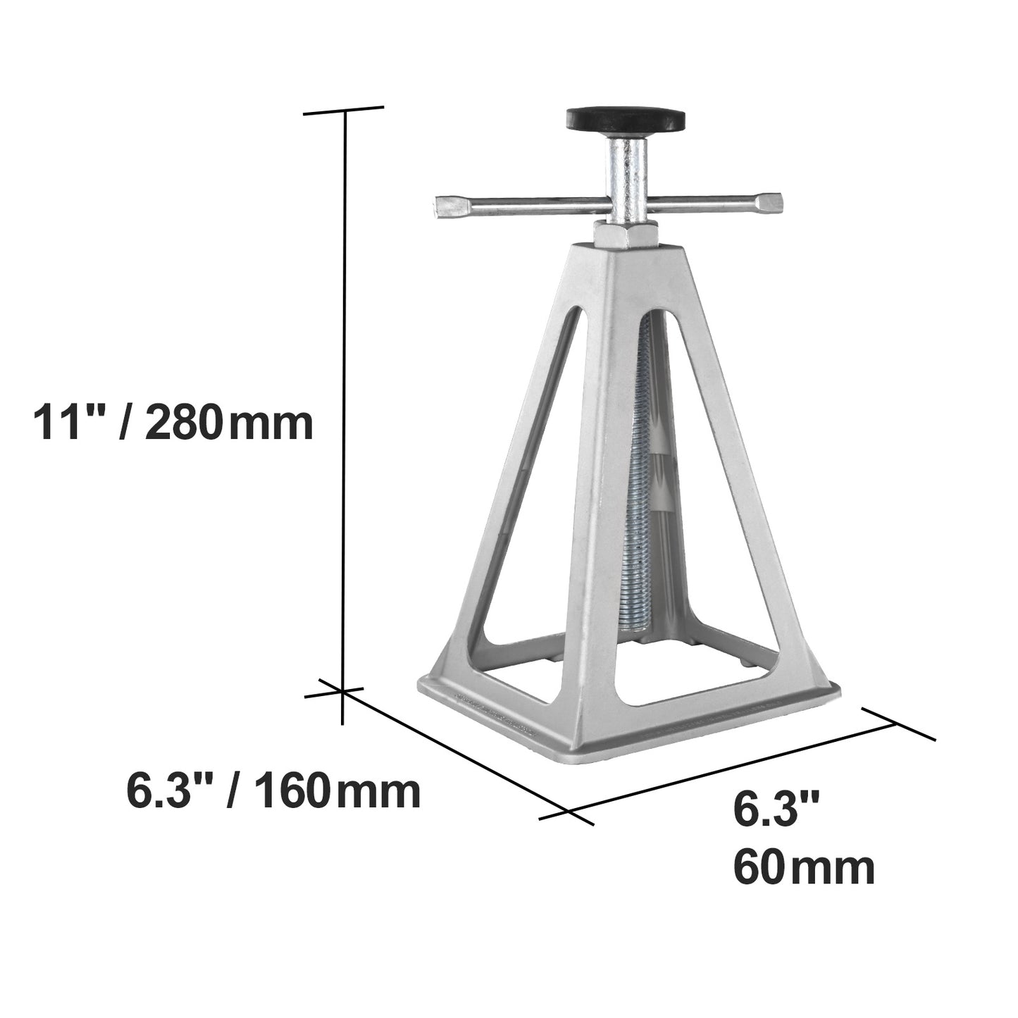 RV Stabilizer Jacks 4-Pack Aluminum Adjustable 11–17 Inch – 6000 Lbs Capacity Leveling Stack Jacks for RV Travel Trailer Camper (VEVOR)