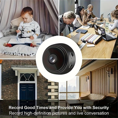 Mini 1080P WiFi Security Camera Wireless with Battery – 2.4G Wide-Angle Remote Monitoring Home Surveillance Camera, Multi-Pack 1-6pcs for Indoor Home Office Baby Pet Monitoring