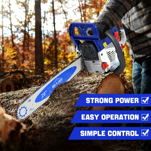 20 Inch Gasoline Chainsaw – High Performance Gas Powered Chain Saw for Tree Felling, Log Cutting, Firewood, Pruning & Heavy Outdoor Tasks | Powerful & Durable | Canada