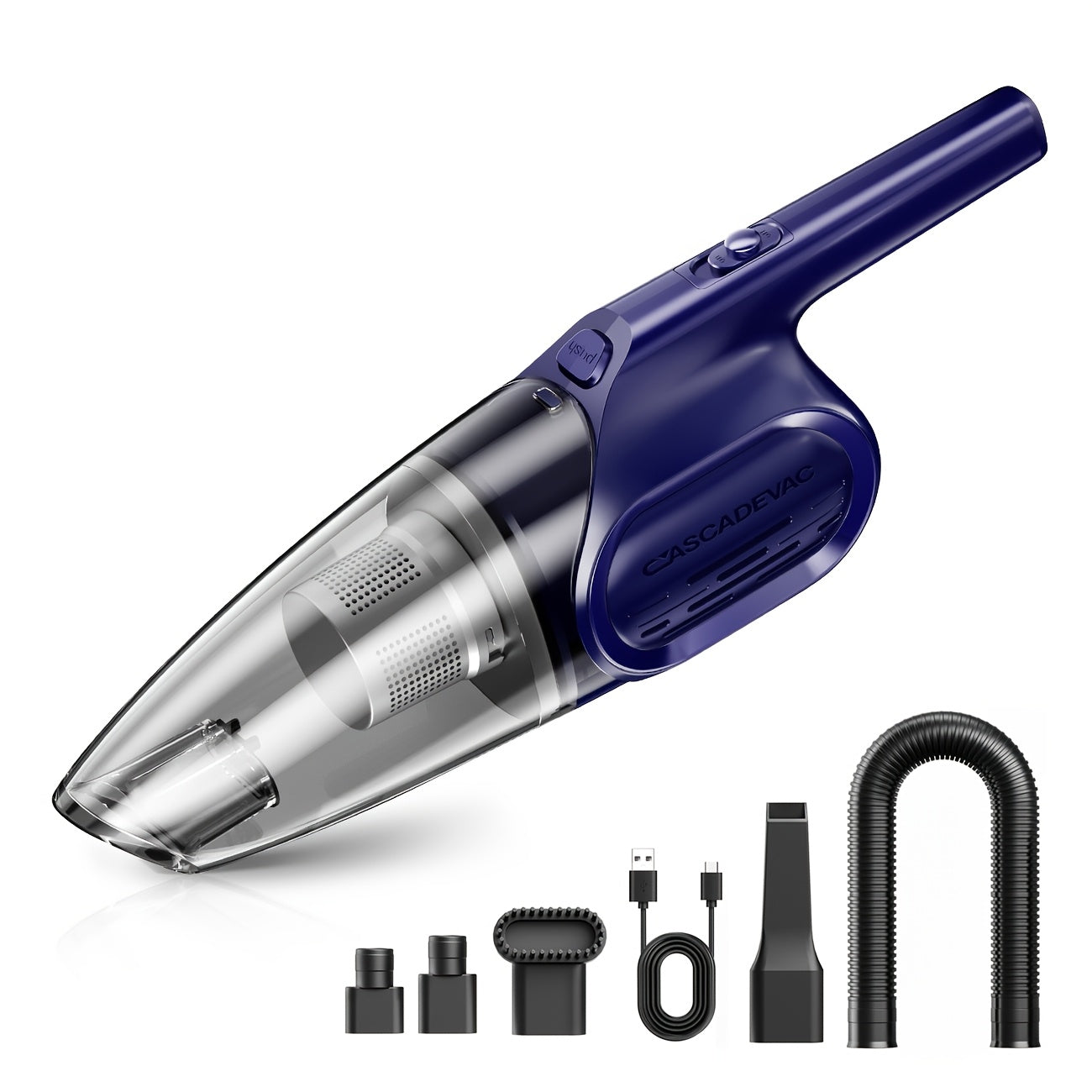 6000PA Cordless Handheld Vacuum Cleaner – 2000mAh, Low Noise, 5 Accessories