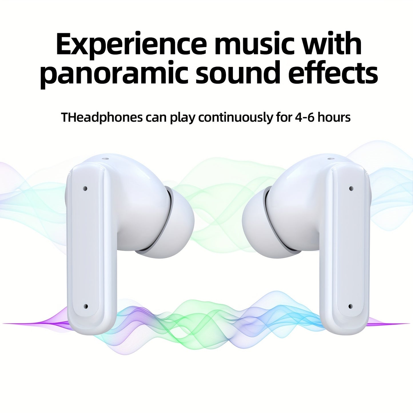 ANC Noise Cancelling Earbuds TWS Wireless – LED Screen Display, HiFi Stereo Sound, Touch Control, Built-in Mic, Type-C Charging Case, Long Battery Life – Compatible with Apple, Android & Tablet