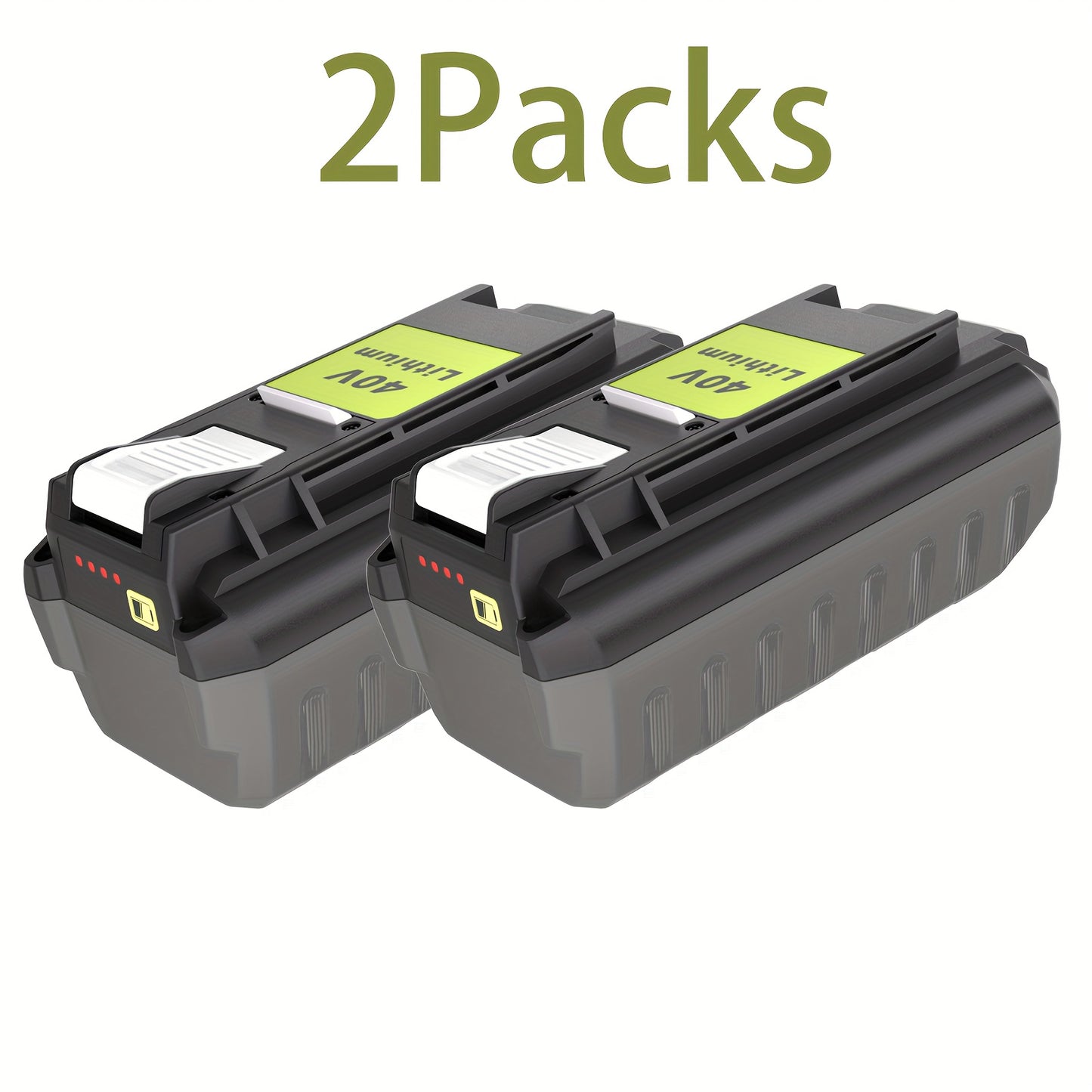 Ryobi 40V Replacement Battery 6.0Ah – Compatible OP4040 OP4050 OP4060 OP4030 OP4026 Series, Lithium-Ion, LED Indicator, Overcharge Protection, 1 or 2 Pack | Canada