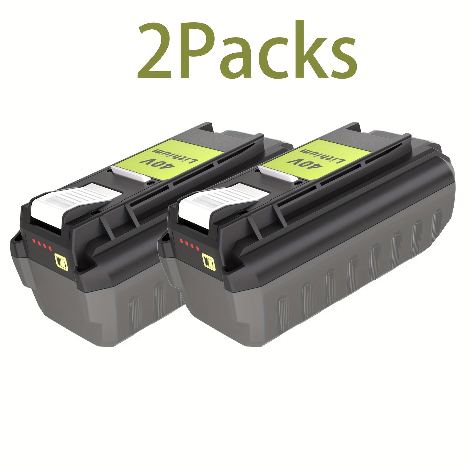 Ryobi 40V Replacement Battery 6.0Ah – Compatible OP4040 OP4050 OP4060 OP4030 OP4026 Series, Lithium-Ion, LED Indicator, Overcharge Protection, 1 or 2 Pack | Canada