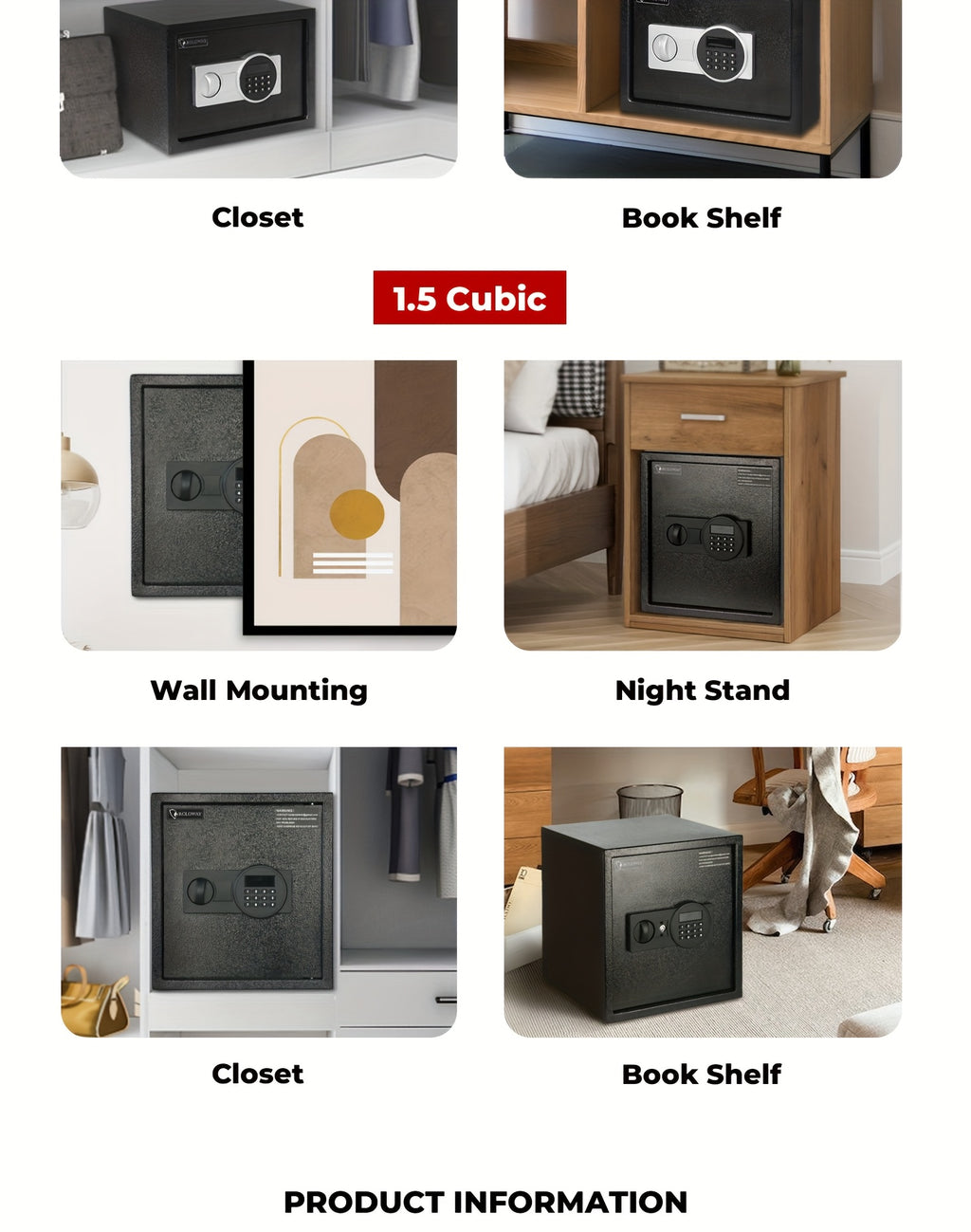 Steel Money Safe Box For Home With Fireproof Money Bag For Cash Safe Hidden, Security Safe Box For Money Safe With Keys, Lock Box Fireproof Safe With Keypad 0.23 Cubic Valentine'S Day