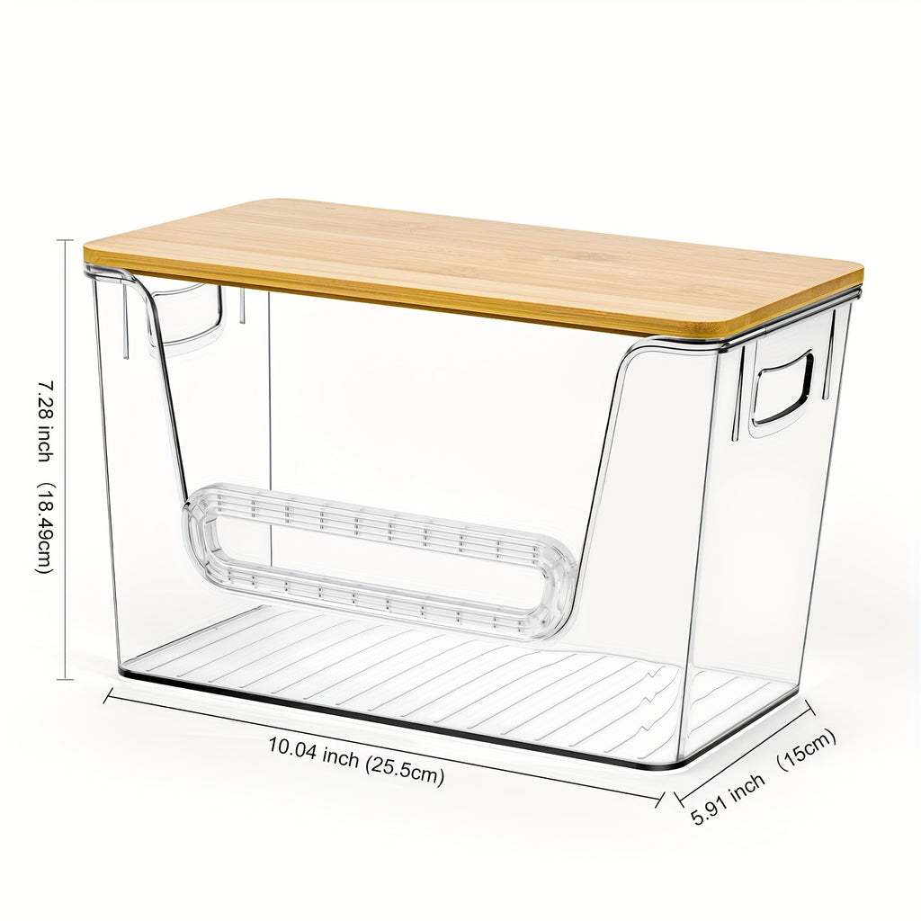 1/2/4pcs Stackable Trash Bag Dispenser, Trash Bag Holder, Extra-Large Clear Acrylic Kitchen Organizer, Suitable for Under-Sink Organization, Laundry Room Organization, Holds Trash Bags and Some Small Items